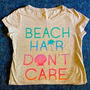 Cute Beach Tee- Beach Hair Don’t Care